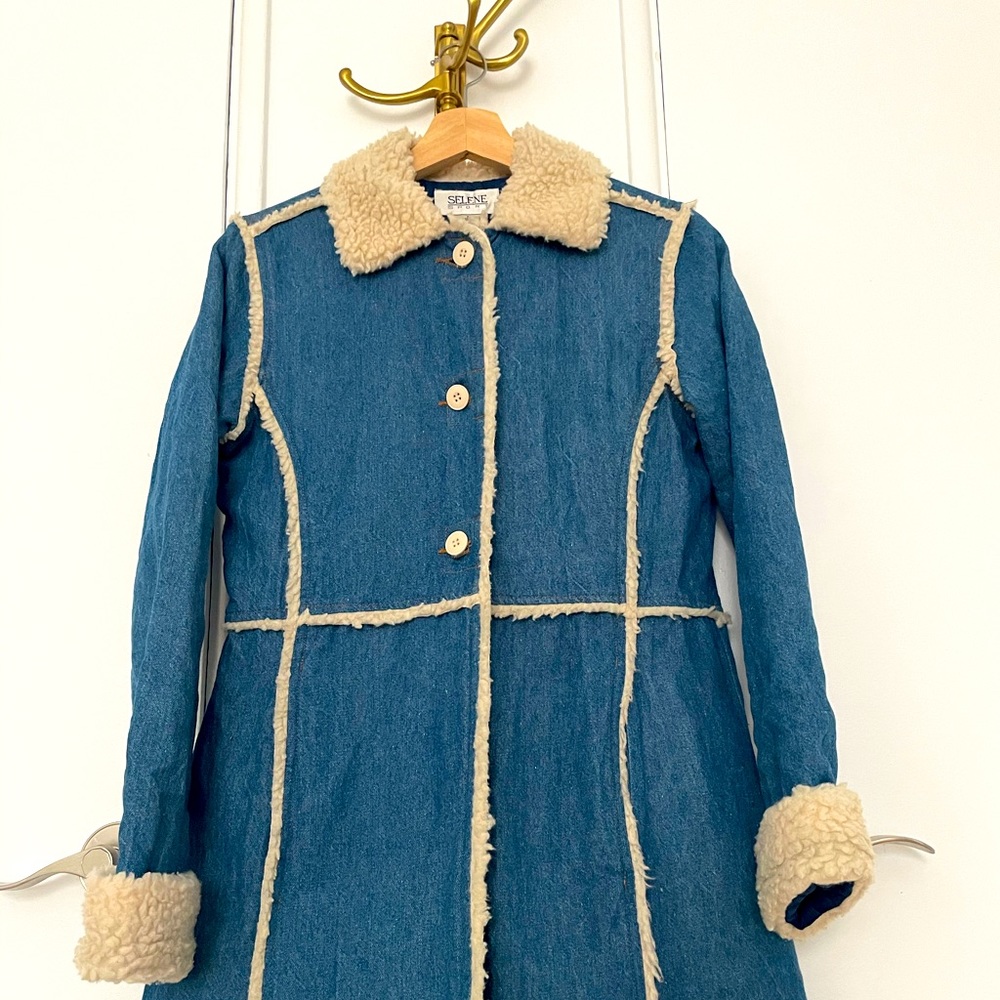 Shearling denim jacket